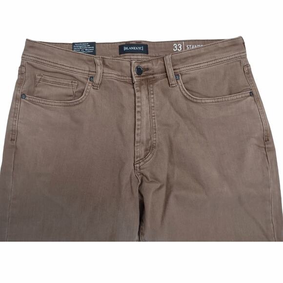 BLANK NYC Mens Stanton Straight Fit Jeans NEW Size 33x32 Earthy Cowboy Stretch - Picture 6 of 13